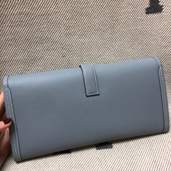 HOT SALE HERMES JIGE 29CM CLUTCH ALL HANDMADE