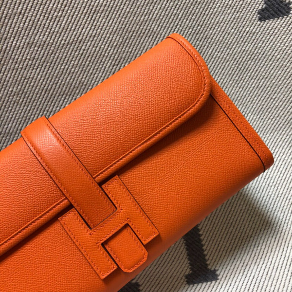 HOT SALE HERMES JIGE 29CM CLUTCH ALL HANDMADE