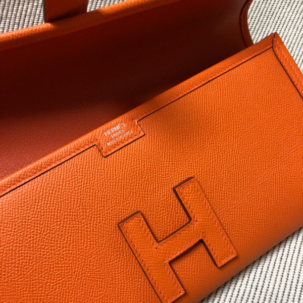 HOT SALE HERMES JIGE 29CM CLUTCH ALL HANDMADE