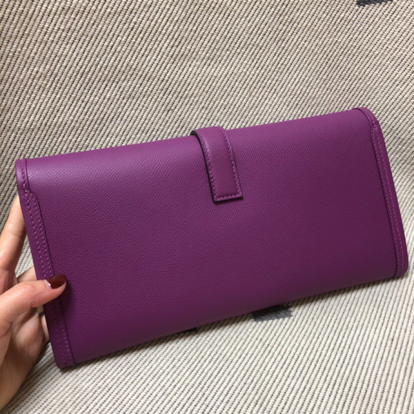 HOT SALE HERMES JIGE 29CM CLUTCH ALL HANDMADE