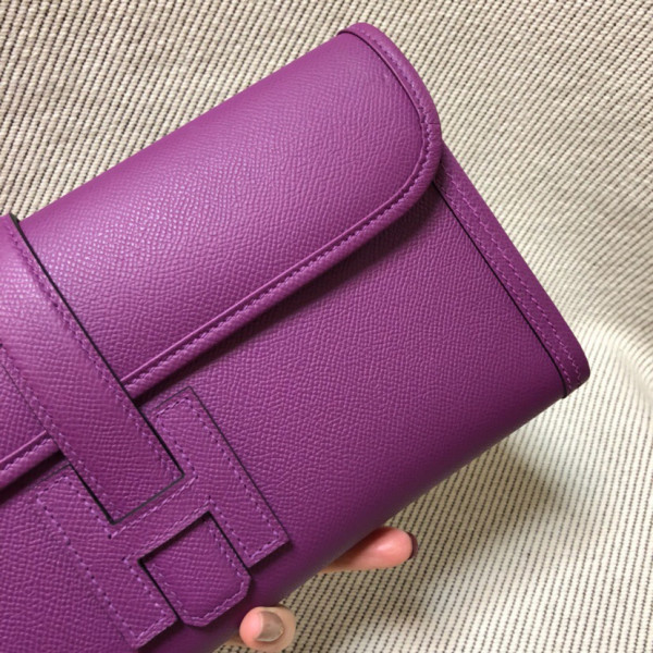 HOT SALE HERMES JIGE 29CM CLUTCH ALL HANDMADE