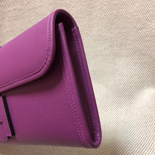 HOT SALE HERMES JIGE 29CM CLUTCH ALL HANDMADE