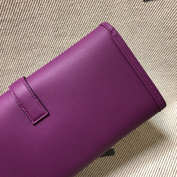 HOT SALE HERMES JIGE 29CM CLUTCH ALL HANDMADE