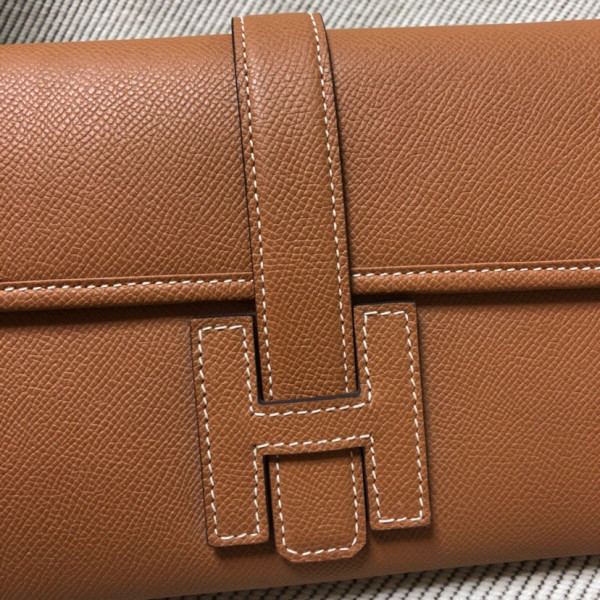 HOT SALE HERMES JIGE 29CM CLUTCH ALL HANDMADE