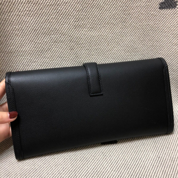 HOT SALE HERMES JIGE 29CM CLUTCH ALL HANDMADE