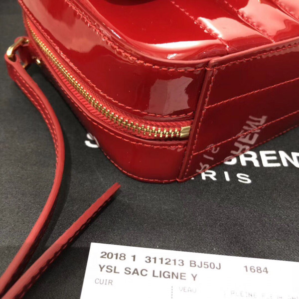 HOT SALE YSL Vicky Patent leather