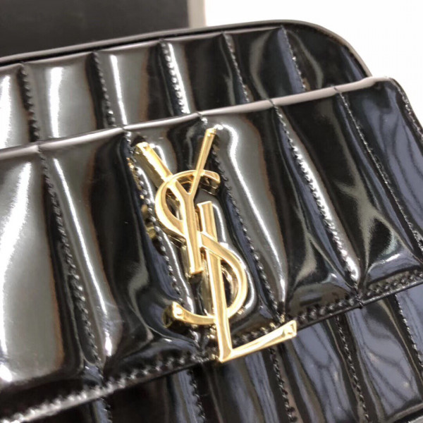 HOT SALE YSL Vicky Patent leather