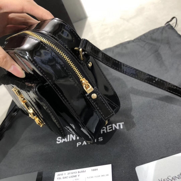 HOT SALE YSL Vicky Patent leather