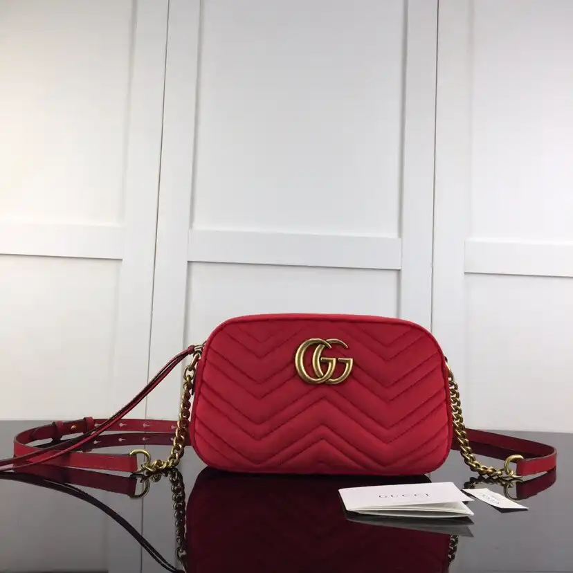 Frstbag ru Gucci GG Marmont velvet small shoulder bag