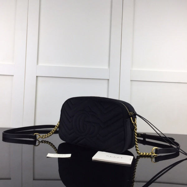 Gucci GG Marmont velvet small shoulder bag