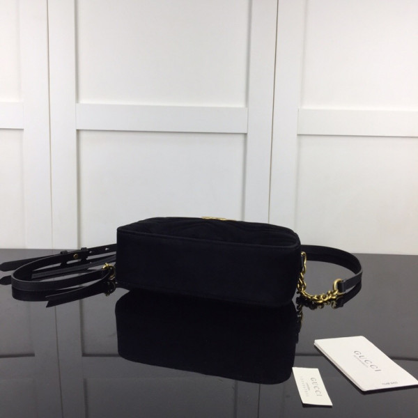 Gucci GG Marmont velvet small shoulder bag