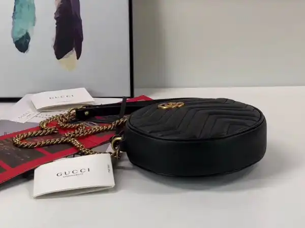 Gucci GG Marmont mini round shoulder bag