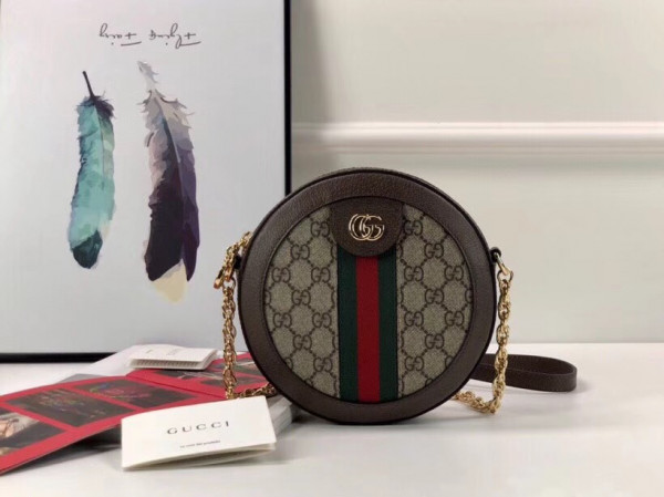 HOT SALE Gucci Ophidia mini GG round shoulder bag