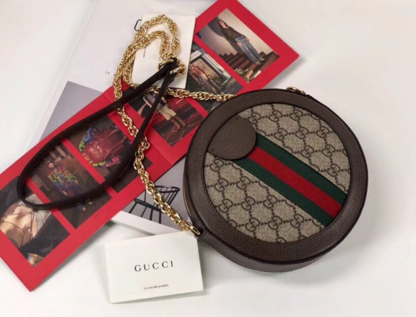 HOT SALE Gucci Ophidia mini GG round shoulder bag