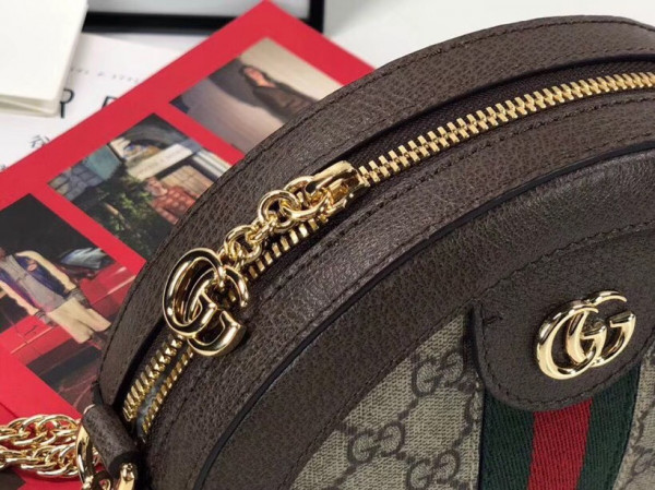 HOT SALE Gucci Ophidia mini GG round shoulder bag