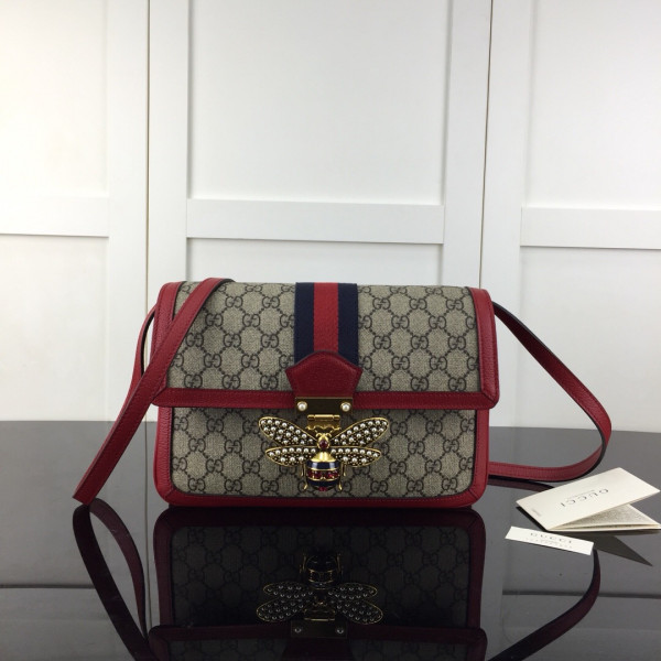 HOT SALE Gucci Queen Margaret GG medium shoulder bag