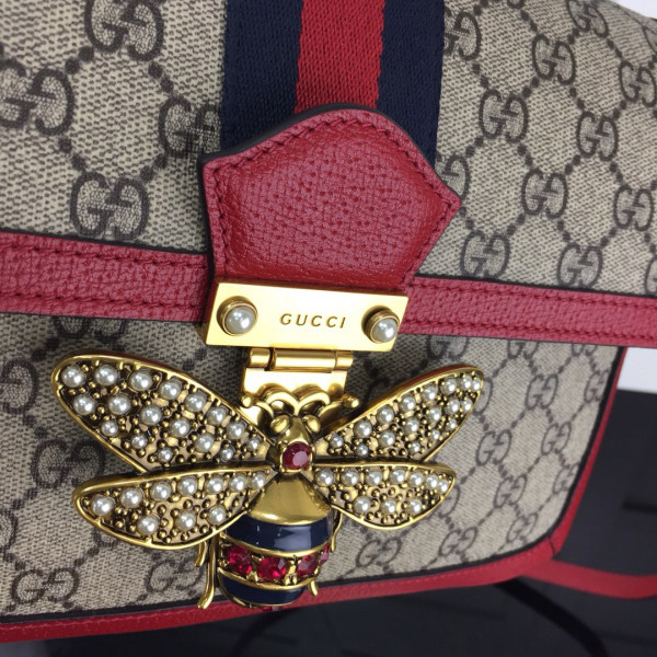 HOT SALE Gucci Queen Margaret GG medium shoulder bag