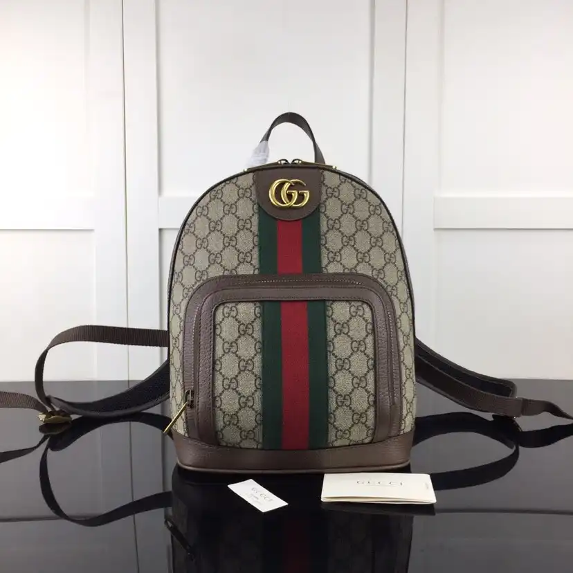 First bag ru Gucci Ophidia GG small backpack