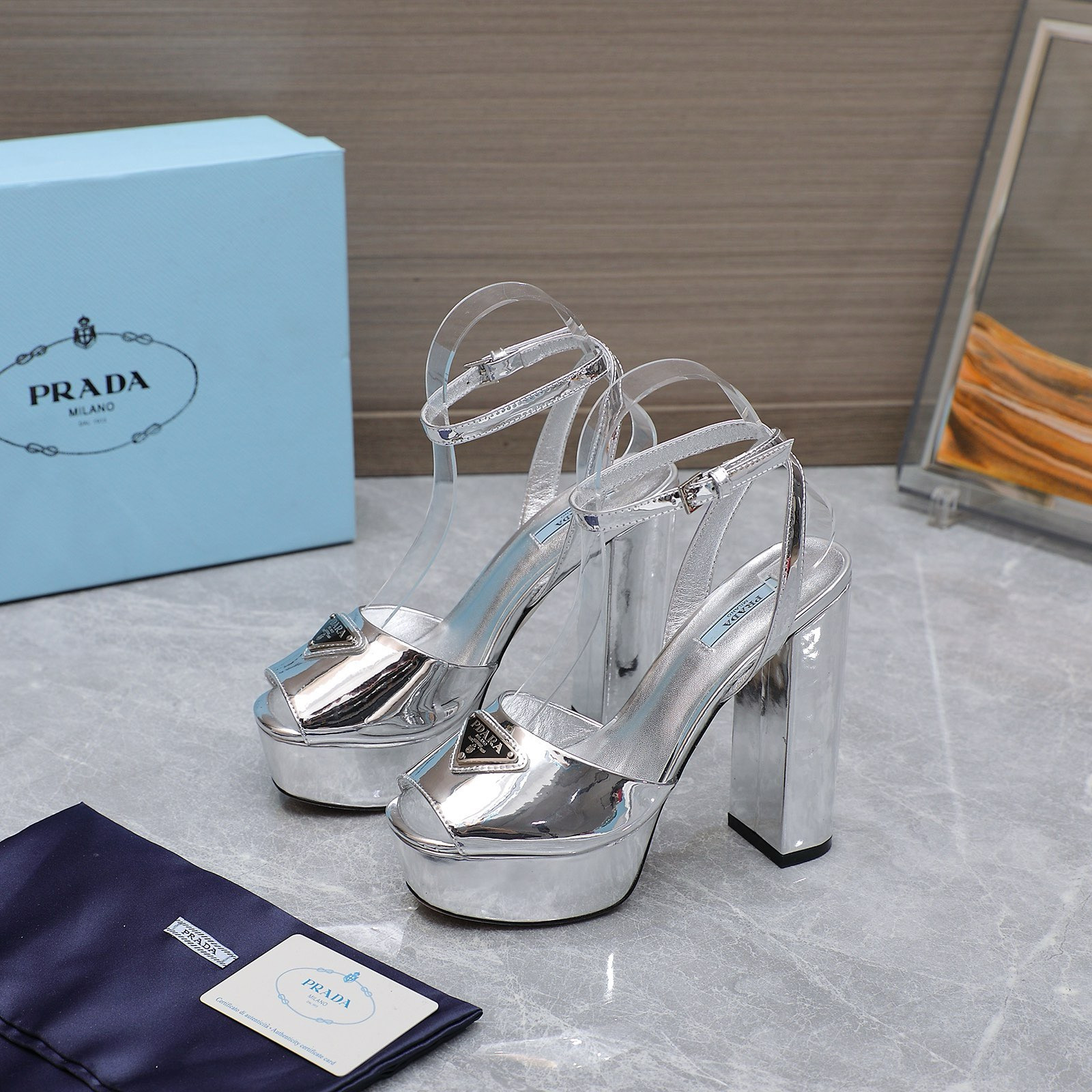 HOT SALE prada platform sandals-13CM