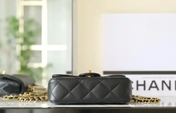 CHANEL FLAP BAG WITH TOP HANDLE