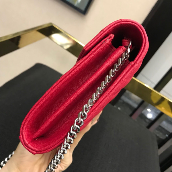 HOT SALE YSL CASSANDRE MATELASSÉ CHAIN WALLET