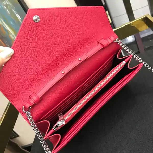 YSL CASSANDRE MATELASSÉ CHAIN WALLET