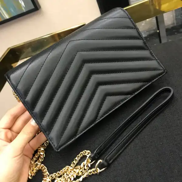 YSL CASSANDRE MATELASSÉ CHAIN WALLET