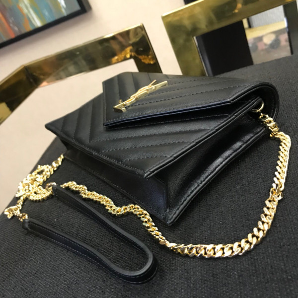 HOT SALE YSL CASSANDRE MATELASSÉ CHAIN WALLET