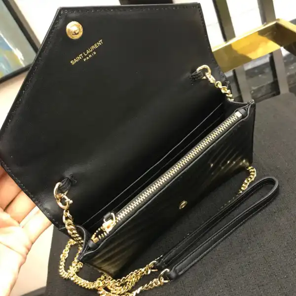 YSL CASSANDRE MATELASSÉ CHAIN WALLET