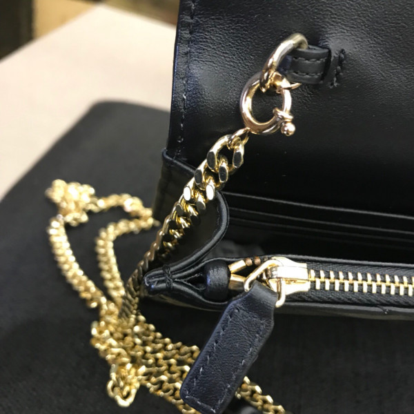 HOT SALE YSL CASSANDRE MATELASSÉ CHAIN WALLET