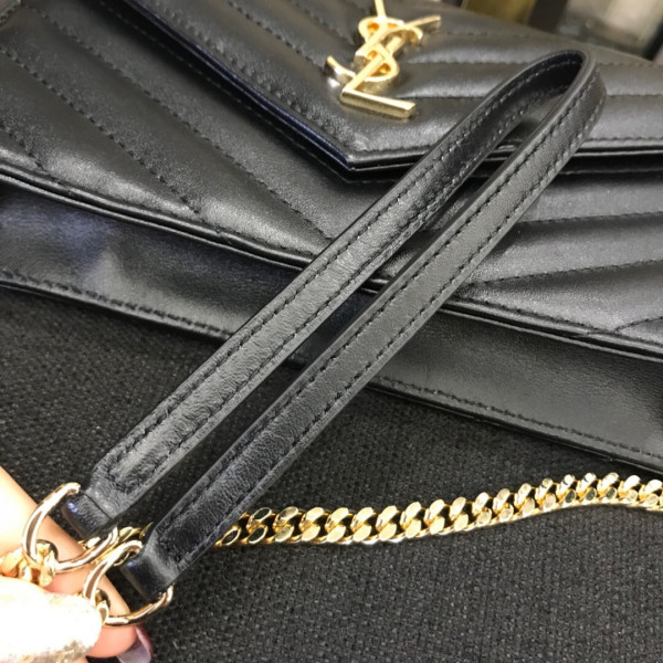 HOT SALE YSL CASSANDRE MATELASSÉ CHAIN WALLET