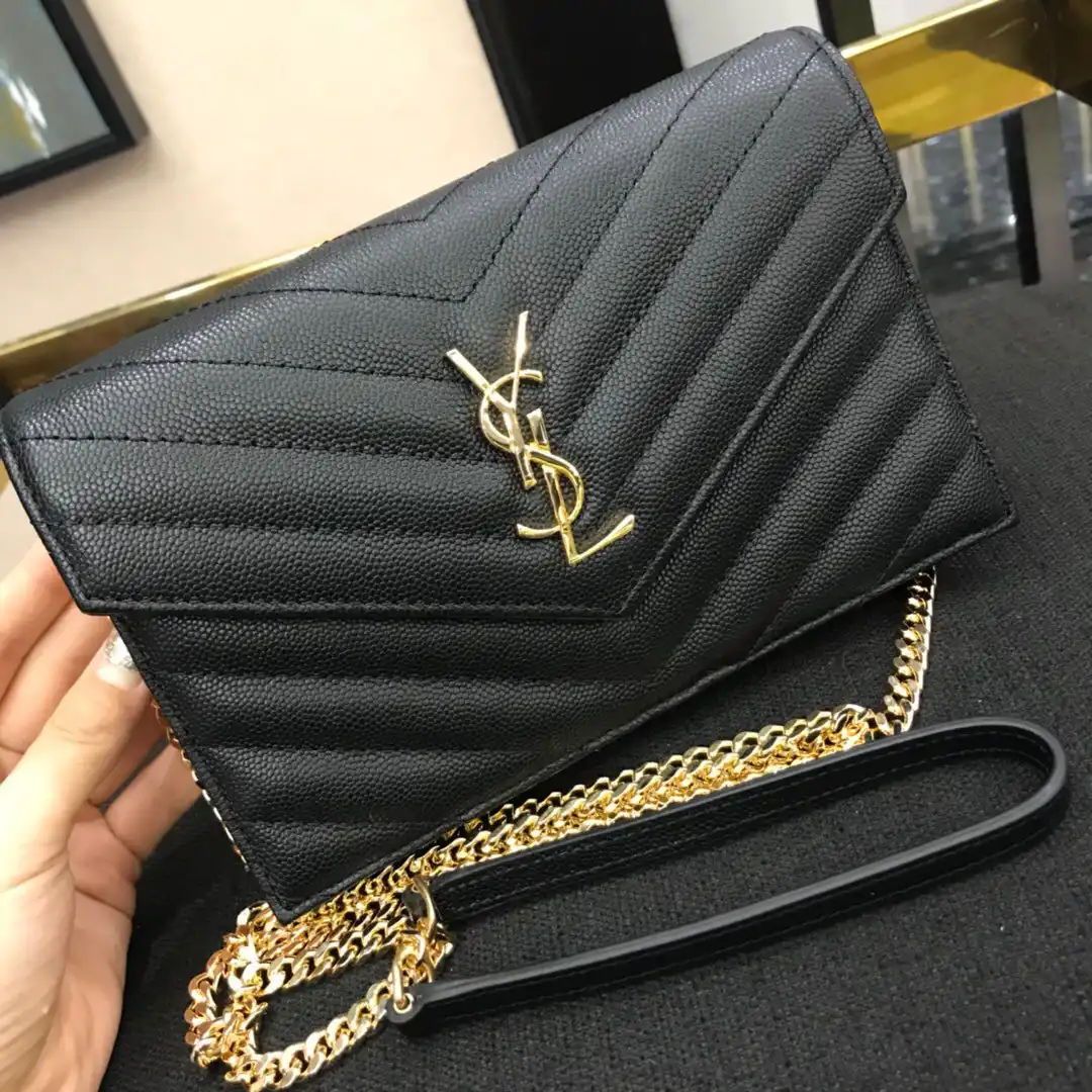 YSL CASSANDRE MATELASSÉ CHAIN WALLET