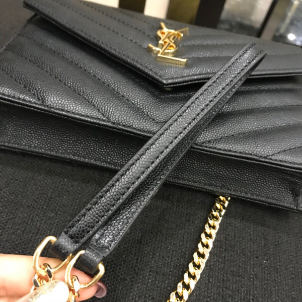 HOT SALE YSL CASSANDRE MATELASSÉ CHAIN WALLET