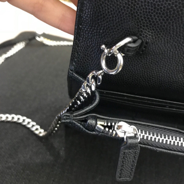 [FREE SHIPPING] YSL CASSANDRE MATELASSÉ CHAIN WALLET