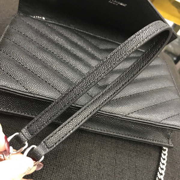 [FREE SHIPPING] YSL CASSANDRE MATELASSÉ CHAIN WALLET