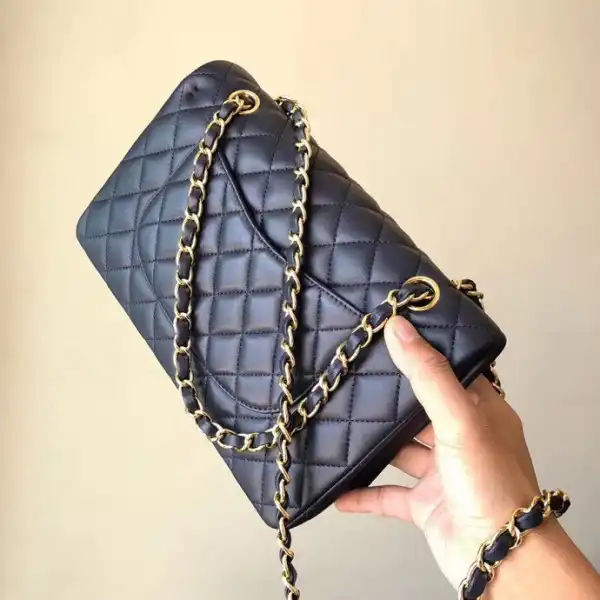 CHANEL Royalblue Lambskin 2.55 With Gold Hardware