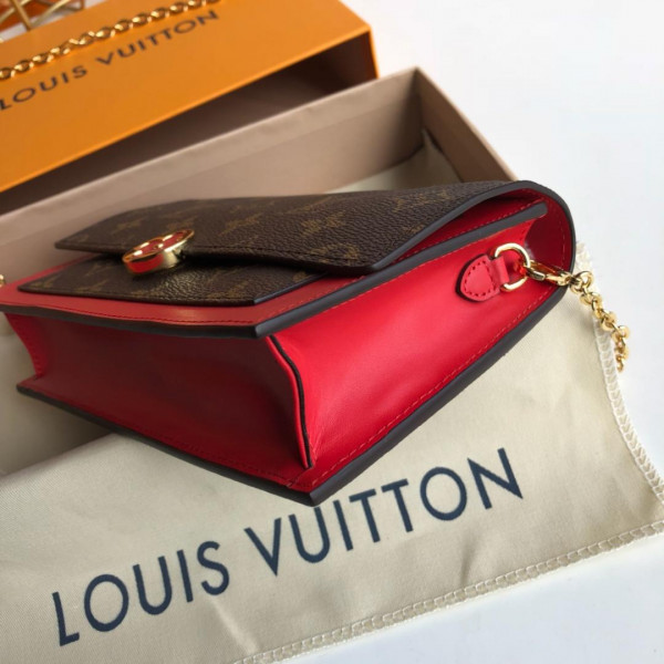 HOT SALE LOUIS VUITTON FLORE CHAIN WALLET