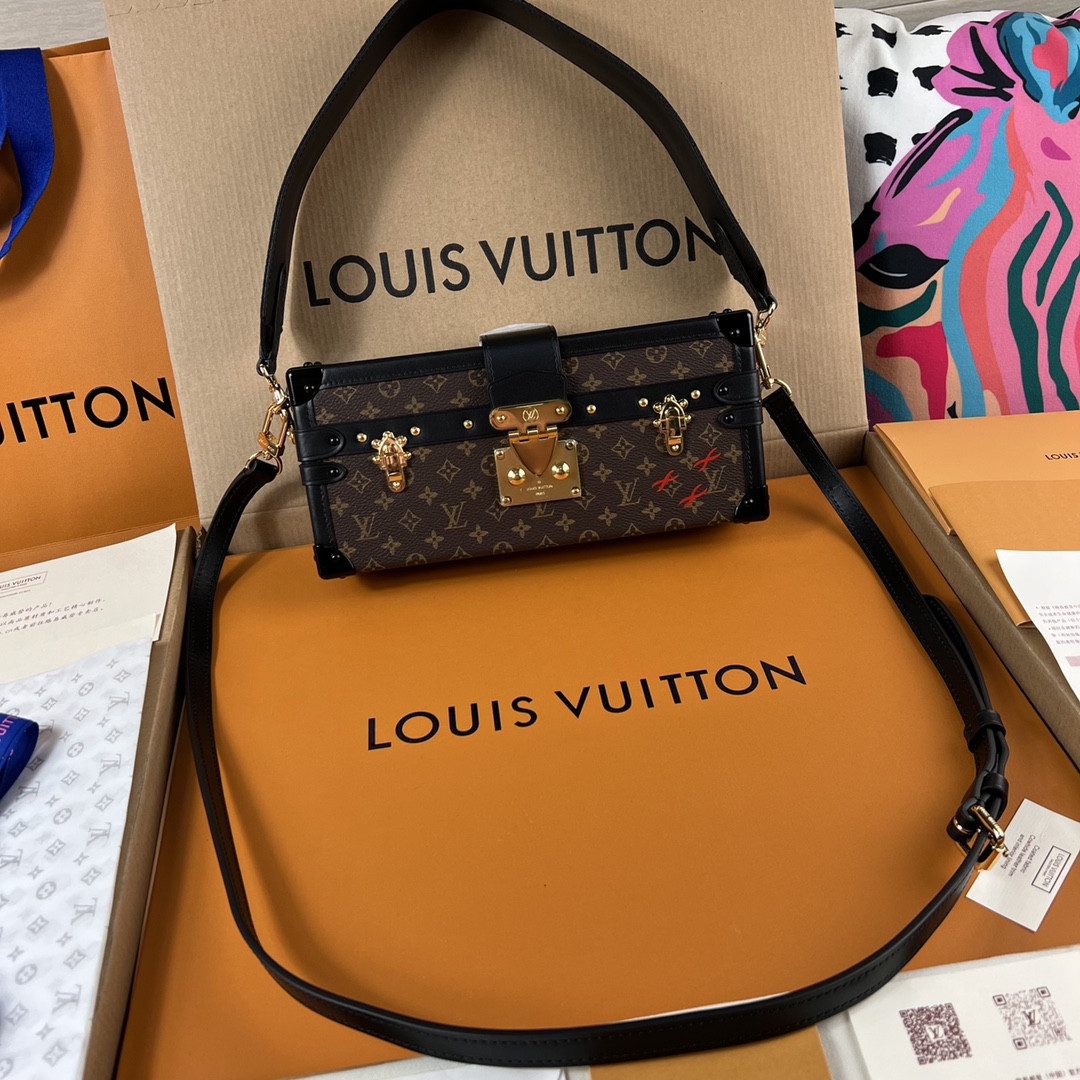 HOT SALE LOUIS VUITTON PETITE MALLE EAST WEST