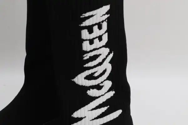 Bagsoffer yupoo ALEXANDER MCQUEEN Graffiti Knit Tread Slick Boot