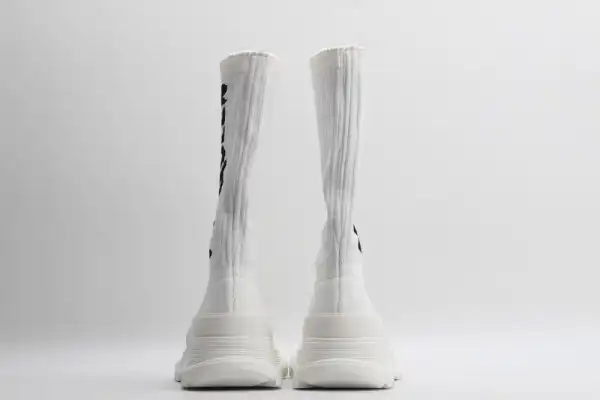 ALEXANDER MCQUEEN Graffiti Knit Tread Slick Boot