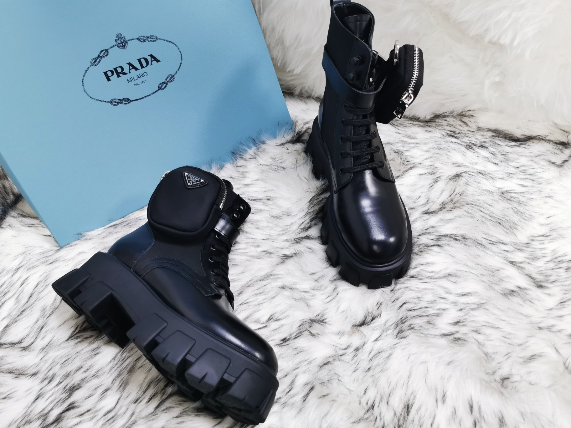 HOT SALE PRADA POCKET BOOTS