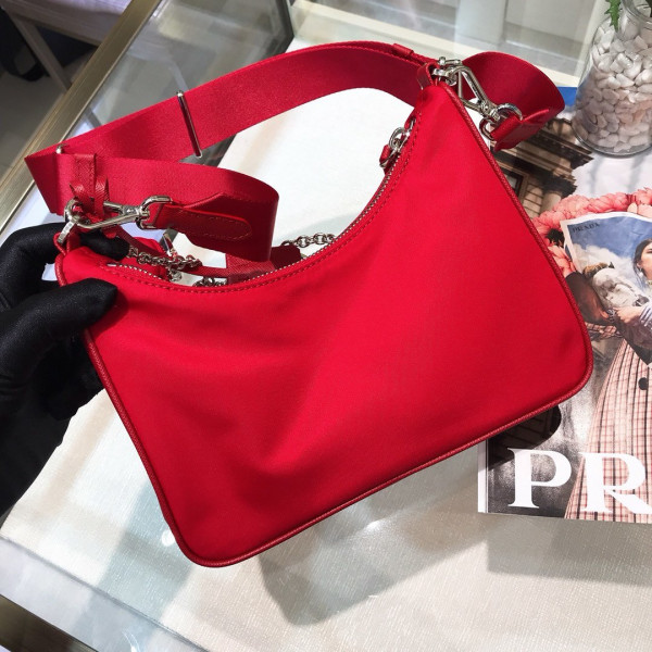 HOT SALE PRADA NYLON HOBO BAG