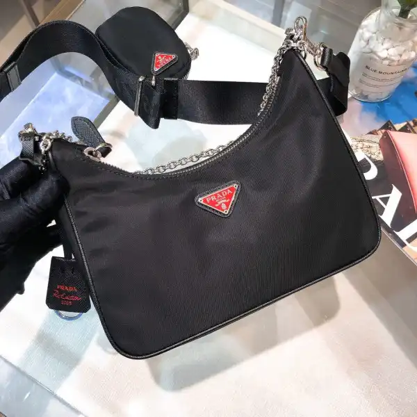 First Bag Ru PRADA NYLON HOBO BAG