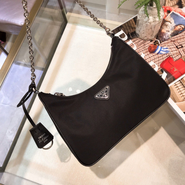 HOT SALE PRADA NYLON HOBO BAG