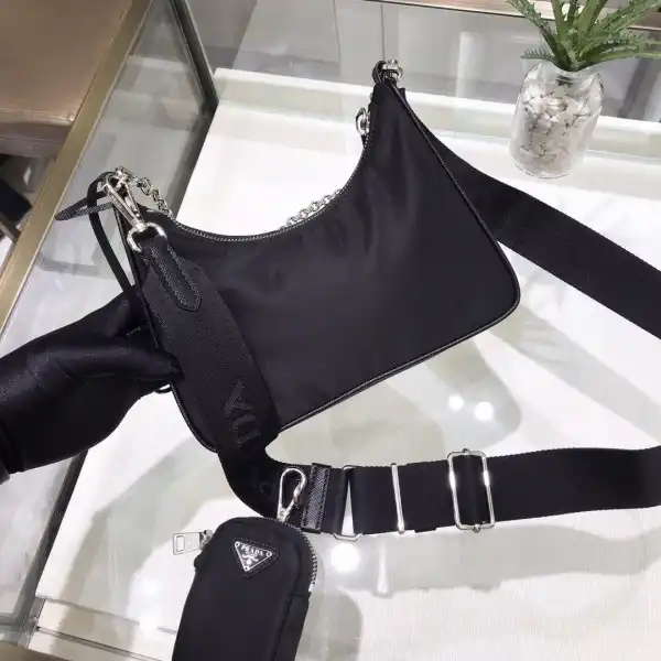 PRADA NYLON HOBO BAG