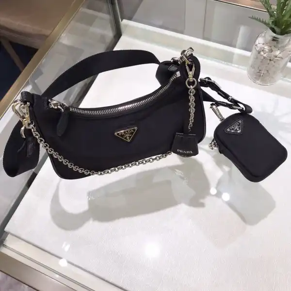 PRADA NYLON HOBO BAG