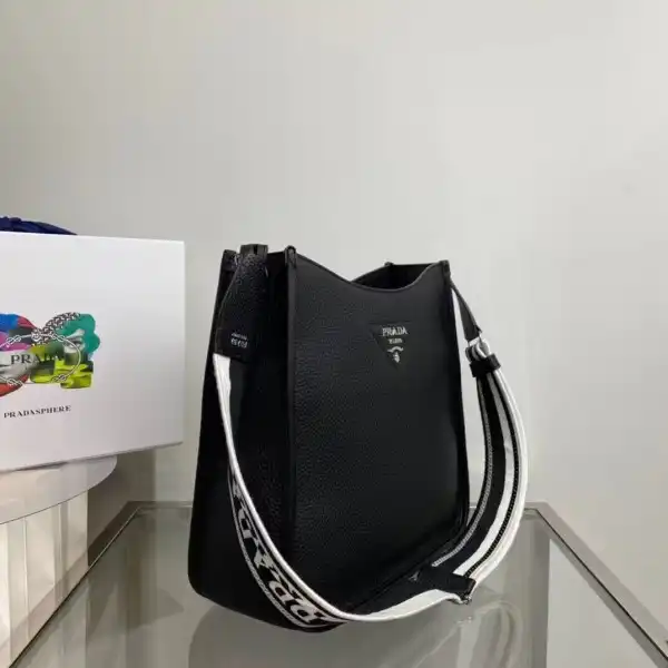 First bag ru PRADA Leather hobo bag