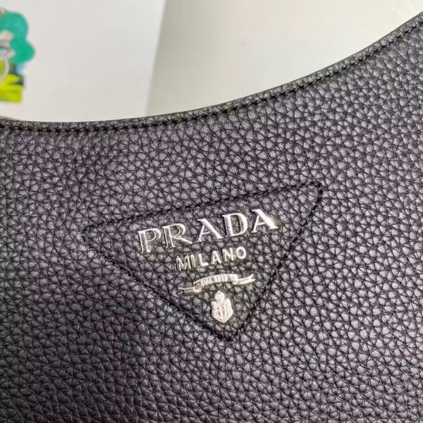 HOT SALE PRADA Leather hobo bag