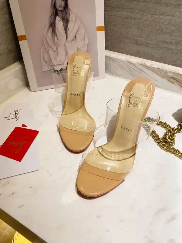 Christian Louboutin Just Nothing Illusion Red Sole Sandals