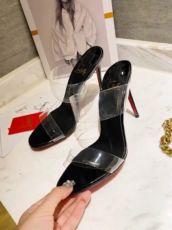 Christian Louboutin Just Nothing Illusion Red Sole Sandals